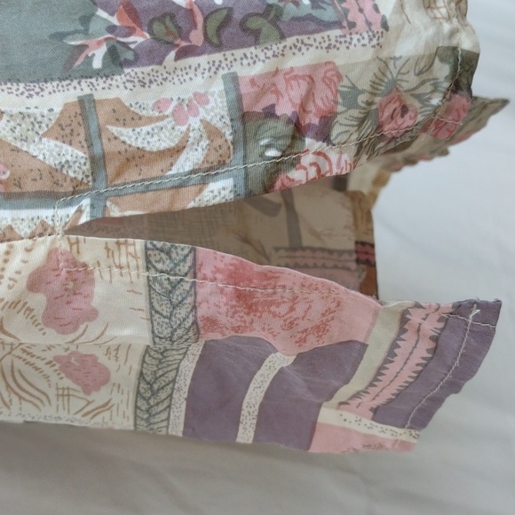 80s Stunt Silky Pink Blouse -L - Picture 5 of 9